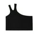 thumbnail image 1 of Gibobby Blusa Niñas Niños pequeños Dance Tank Top One Hombro Racerback Tie Dye Crop Tank Top Sleeeveless Sports Dance Top for Ballet Gymnastics Dancewear （Negro， 2-3 Años), 1 of 5