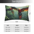 thumbnail image 2 of Fotbe Flying Parrots In Jungle Funda de Almohada Decorativa Estilo Occidental, Lujo en Algodón, Fundas para Almohadas King, Cojín Estampado para Decoración del Hogar-14"x20", 2 of 6
