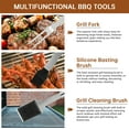 thumbnail image 4 of Cshidworld 30Pcs BBQ Accessories Grill Tools, Grilling Gifts for Men Dad, Heavy Duty Stainless Steel Barbecue Grill Accessories for Outdoor Grill with Aluminum Case, Barbecue Gifts for Christmas, 4 of 9