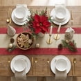 thumbnail image 5 of Sm:)e Rustic Farmhouse Red Paper Braided Table Runner 12x72 Inch, Seasonal Christmas Woven Decoration for Kitchen Dining, Home & Party Use, 5 of 6