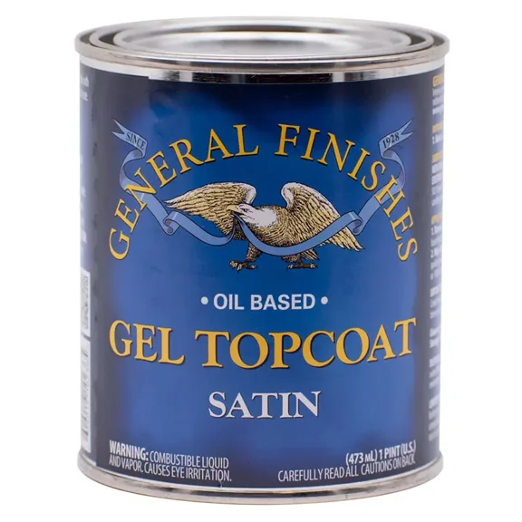 pt General Finishes SP Clear Gel Topcoat Oil-Based Topcoat, Satin