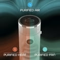 thumbnail image 3 of Shark CleanSense 3-in-1 500 Sq Ft HEPA Air Purifier, Heater & Fan, Oscillating, Captures Dust, Allergens, and Smoke, HC450 White, 3 of 8