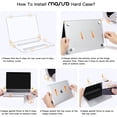 thumbnail image 2 of MOSISO Compatible with 2025-2022 MacBook Air 13.6 inch Case M4 A3240 M3 A3113 M2 A2681, Plastic Hard Shell Case&Keyboard Cover&Screen Protector&Type C Adapter 2 Pack, Crystal Clear, 2 of 6