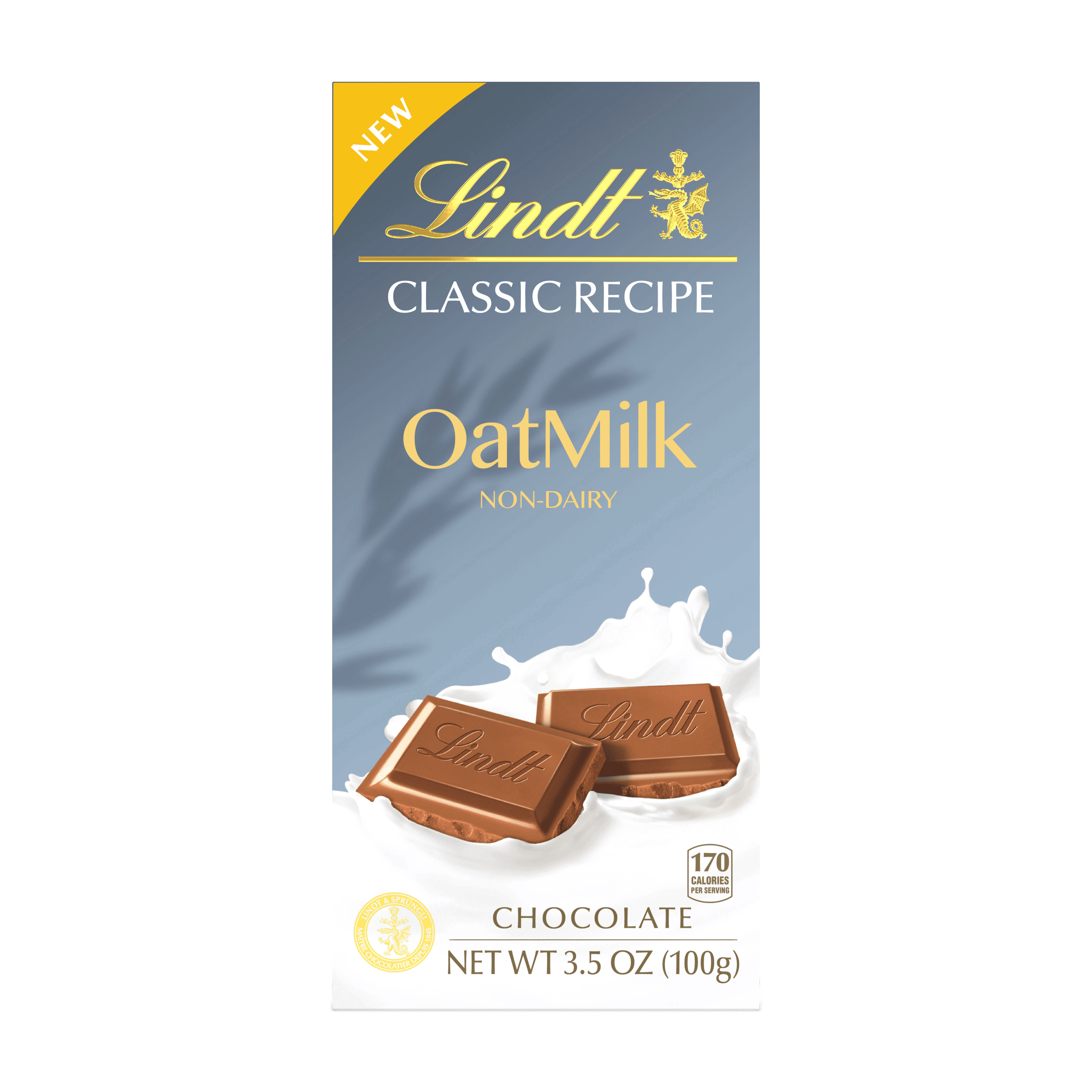 Lindt Classic Recipe Chocolate Bar Oat Milk Bar Box 3.5 oz