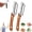 2, variant on Multi-Functional Vegetable Peeler 2-in-1 with Stainless Steel Blade and Non-Slip Wooden Handle for Fruits, Vegetables & Bottle Opening