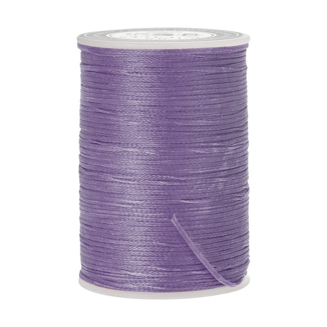 Unique Bargains Fil à Coudre en Cuir Ciré en Polyester Violet Pâle, 98 Yards