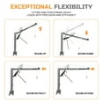 thumbnail image 3 of COZONY 1000 Lbs Jib Crane, Heavy Duty Hoist, 500 Lbs - 1000 Lbs Max Weight, 40 In Lifting Height, Silver, 3 of 8