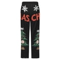 thumbnail image 6 of Merry Christmas Gnome Tree Winter Female Pants Flannel High Waist Women Pants Lady Warm Straight Leg Plush Trousers, 6 of 7