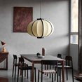 thumbnail image 3 of Arturesthome Japanese Wabi-sabi Fabric Chandelier Creative Dining Room Lantern Pendant Light, 3 of 16