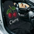 thumbnail image 2 of Binienty Cherry Sweat Towel Car Seat Cover Black Soft Breathable Cozy Removable Car Sweat Towel Front Seat Cover After Gym Workout Beach Swimming, 2 of 8