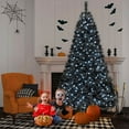 thumbnail image 2 of Costway 8 FT Halloween Tree with 860 Branch Tips Frosted Pine Needles 450 White LED Lights, 2 of 10