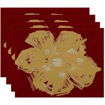 Simply Daisy 18" x 14" Floral Print Placemats, Set of 4