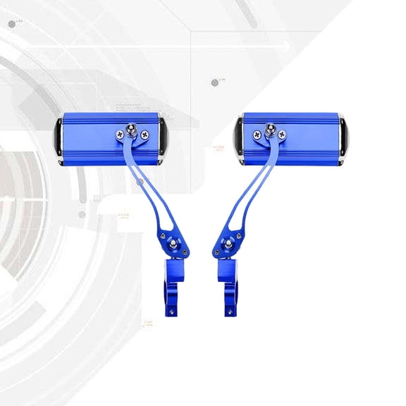 GOOHOCHY  Bicycle Mirrors for Handlebars Lightweight Bike 360 Rotating Accessories Rear View Blue