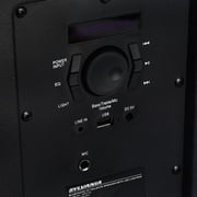 Sylvania Bluetooth(r) Speaker, LED Lighting, 12 Inch Subwoofer, Black, SPA122