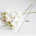thumbnail image 6 of Shenmeida Artificial Orchid Stems Set of 3 Real Touch Orchid Blooms Fake Phalaenopsis Flower Home Wedding Decoration, 6 of 7