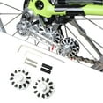 thumbnail image 3 of Ruedas de guía de cadena de bicicleta plegables huecas con rodillo tensor de cadena de bicicleta Plata kusrkot Rueda de guía de cadena de bicicleta, 3 of 8
