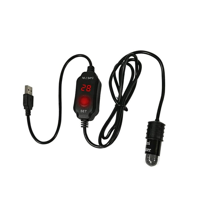 braveheart Petit Chauffage d'Aquarium 10W Thermostat Intelligent Affichage Numérique Réglable