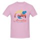 thumbnail image 3 of Visita Arrakis - Camiseta de manga corta 100 % algodón para hombre, estilo vintage desgastado, con diseño de surf, dunas y ciencia ficción, 3 of 5