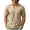 Khaki, variant on Mens Shirts Short Sleeve Collared V Neck T Shirts Business Casual Pullover Work Shirt Light Blue L