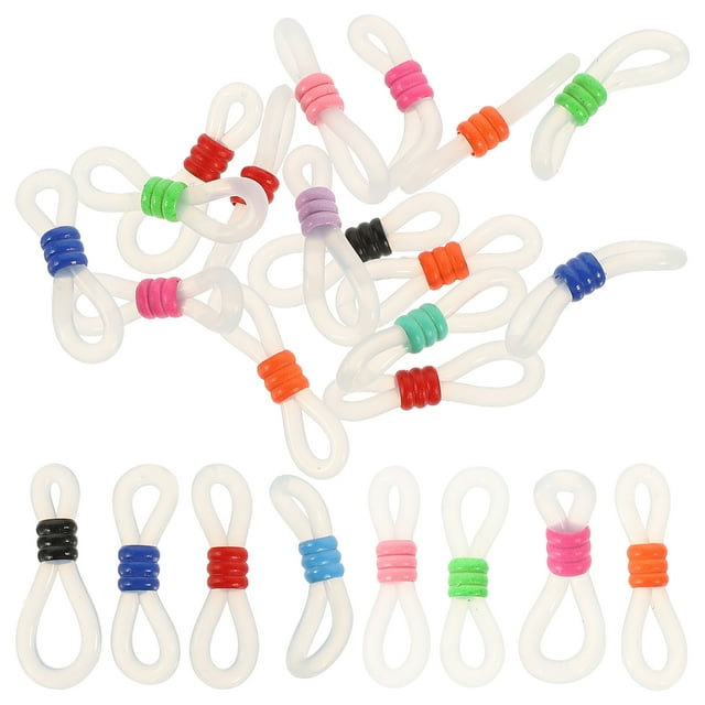 60 Pcs Chaîne de Lunettes Boucles de Chaîne de Lunettes pour Collier Porte-Lunettes