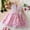 Z999-Pink272, variant on JIAYUE Kids Girls Carnival Dresses Butterfly Sleeveless V Neck Tent Mid Length Summer For Child Seasonal Party Celebration