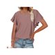 thumbnail image 1 of Txlixc Tops de mujer, cuello redondo con volantes, manga corta, ganchillo, hueco, suéter suelto, camiseta de color sólido Txlixc Moda, 1 of 7