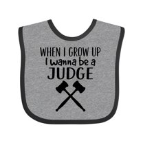 Inktastic Future Judge Gavel Job Gift Boys or Girls Baby Bib