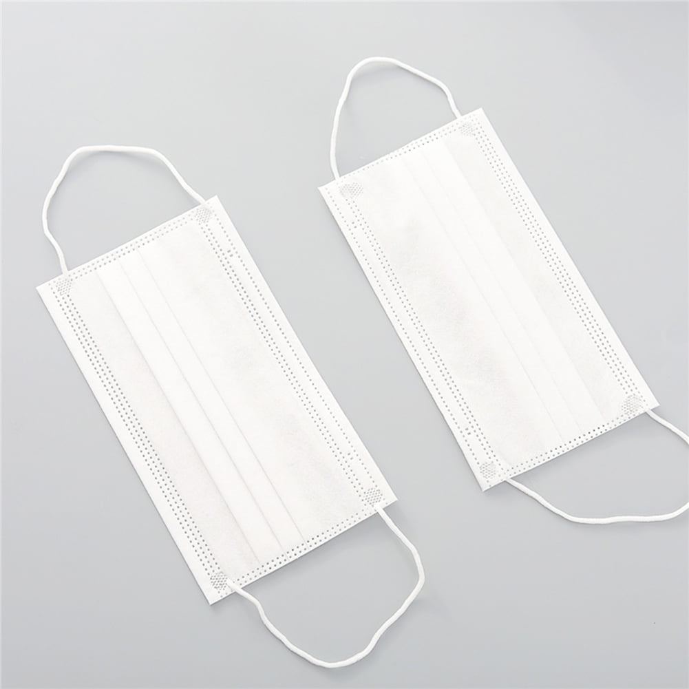 200 Pcs Disposable Face Mask 3-Ply Medical Surgical Dental Ear-Loop Mouth Cover