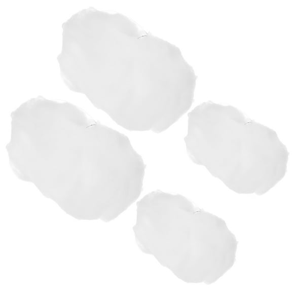 UPOUART 4Pcs Simulated Cloud White Cotton Hanging Decorations for Home, Party, Nursery, and Event Decor