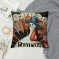thumbnail image 2 of PHYHOO Thanksgiving Turkey Pumpkin Throw Pillow Covers, Cushion Case for Sofa Couch, 2 of 5
