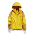 thumbnail image 4 of absuyy Windbreaker Jackets for Women Outdoor Walking Single-Layer Charge with Hood Zip up Windproof Warm Lightweight Yellow Rain Coat Size 3XL, 4 of 4