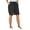 Black, variant on Women's Plus Size Taslon Cover Up Board Shorts With Built-In Brief