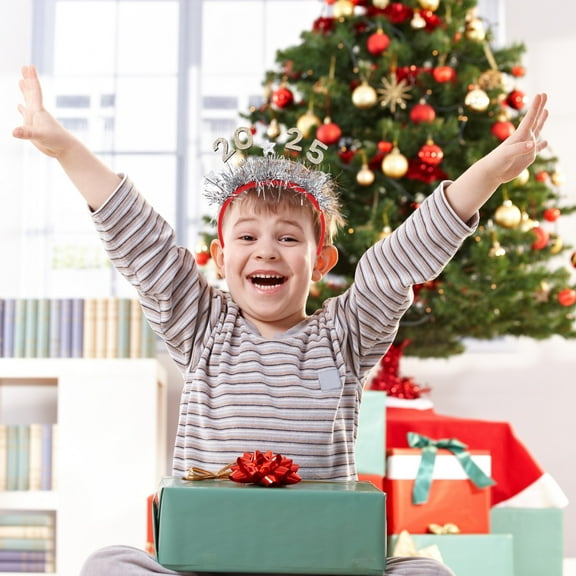 2025 Christmas Hair Bands - Colorful Holiday Party Headdresses, New Year’s Eve Event Headbands, Festive Hair Accessories for Christmas Celebrations & Parties