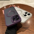 thumbnail image 3 of Compatible with iPhone 14 Pro Frosted Case with Ring Stand 180° Rotatable Magnetic Kickstand Invisible Holder Translucent Fashion Luxury Protection Shockproof Case for Women Girls Man, 3 of 10