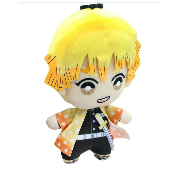 Banpresto Demon Slayer Kimetsu no Yaiba Bandai Spirits Japan 6-Inch Plush Bag Clip Keychain (Zenitsu Agatsuma)