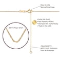 thumbnail image 3 of High-Polish Round Tube Cross Pendant for Women in 10K Yellow Gold on a Matching Gold Chain, Adjustable 18-20 inches | Solid Gold, Stamped for Authenticity, 3 of 4