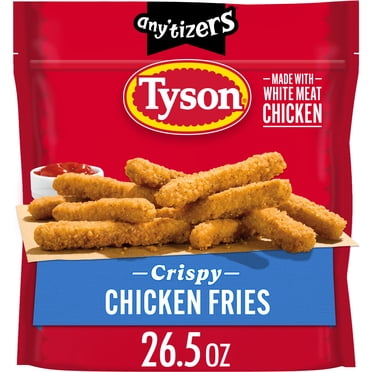 Tyson Any'tizers Frozen White Meat Crispy Chicken Fries, 26.5 oz, 11g Protein per Serving (Fully Cooked)