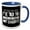 Blue/White, variant on 3drose, Ive Told You Once Ive Told You a Million Times Dont Exaggerate, 11oz Two-tone Black Mug