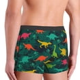 thumbnail image 4 of KLL Colorful Dinosaurs Men's Cotton Boxer Briefs Underwear-Small, 4 of 7