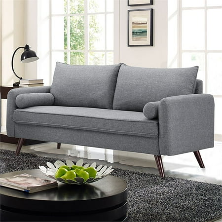 Lifestyle Solutions Mid-Century Modern Design Calden Upholstery fabric Sofa,