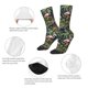 thumbnail image 4 of Fotbe Flamingos And Palm Leaves Calcetas Largas con Estampado para Hombre y Mujer – Calcetas de Compresión Transpirables y Elásticas, Viajar y Uso Diario Talla 5-11, 4 of 6
