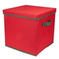 thumbnail image 6 of Northlight 12" Red Christmas Ornament Storage Bag with Removable Dividers, 6 of 6