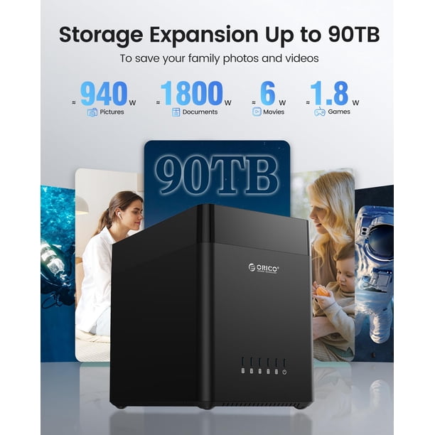 ORICO 5 Bay 3.5inch Hard Drive Enclosure USB 3.0 to SATA Magnetic
