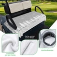 thumbnail image 5 of Golf Cart Seat Covers for 2 Seater,Grey Christmas Microfiber Cart Seat Towel Blanket,Vintage Farmhouse Pine Tree Snowflakes Absorbent Breathable Non Slip Bench Seats Protector for Golf Course 51"x31", 5 of 9