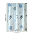 thumbnail image 3 of Fmbmuo Hooks Shower Curtains for Bathroom Plastic White Decorations， Prints Modern Shower Curtain 1Pcs, 3 of 6
