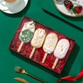 thumbnail image 4 of RomanticBaking 9 1/2" x 6" x 1 1/4" 24 PCS Gold Cookie Boxes Two Pieces Set with Full Window, Simplex Base with Clear Lid, 4 of 7