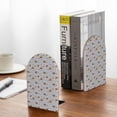 thumbnail image 5 of Zufioo Bee Print Wooden Bookends, Metal Bookshelf Non-slip Bookends, Home Furnishings Suitable for Bookcases Offices, 5 of 8