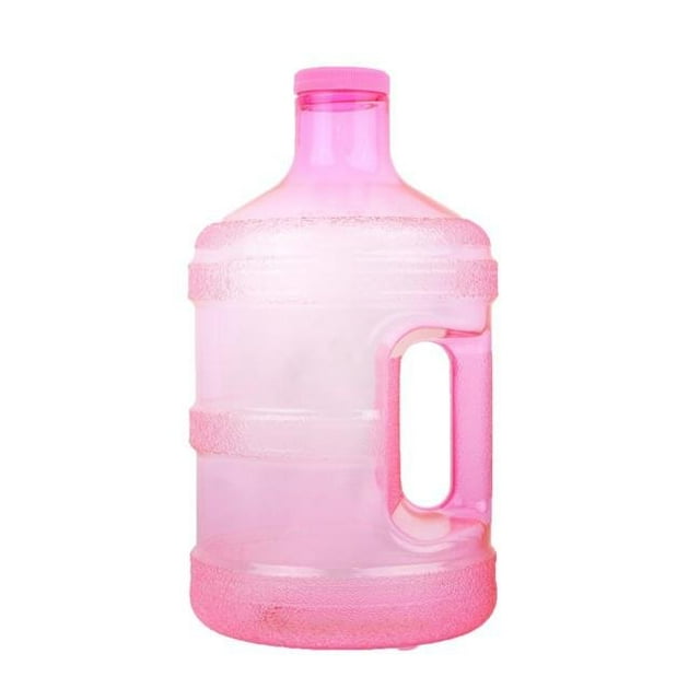 Bouteille d'Eau Ronde 1 gal avec Bouchon de 48 mm, Rose