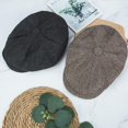 thumbnail image 4 of 2 Pack Newsboy Hats for Men Classic 8 Panel Wool Blend Ivy Hat, 4 of 6