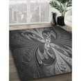 thumbnail image 3 of Ahgly Company Machine Washable Indoor Rectangle Transitional Charcoal Black Area Rugs, 2' x 3', 3 of 7